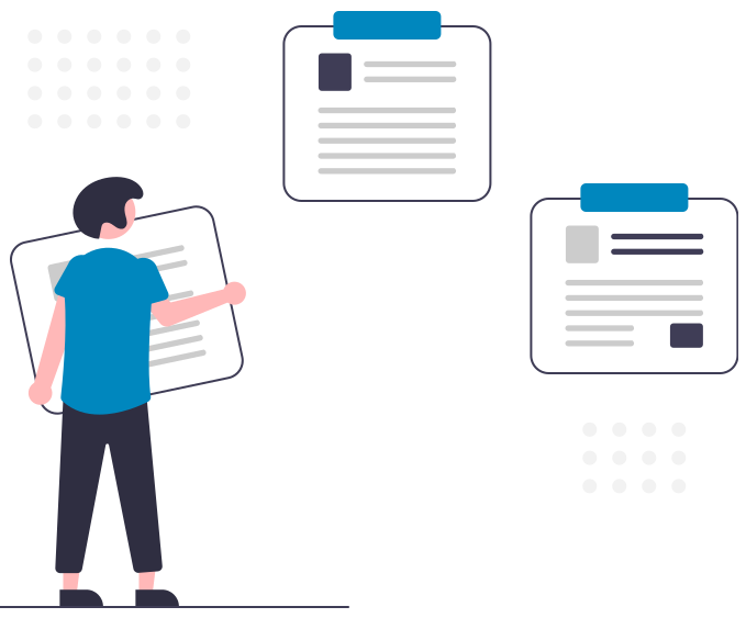 Taking notes illustration from undraw.co